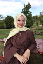 Soft Butter Sarı Pamuk Şal