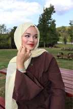 Soft Butter Sarı Pamuk Şal