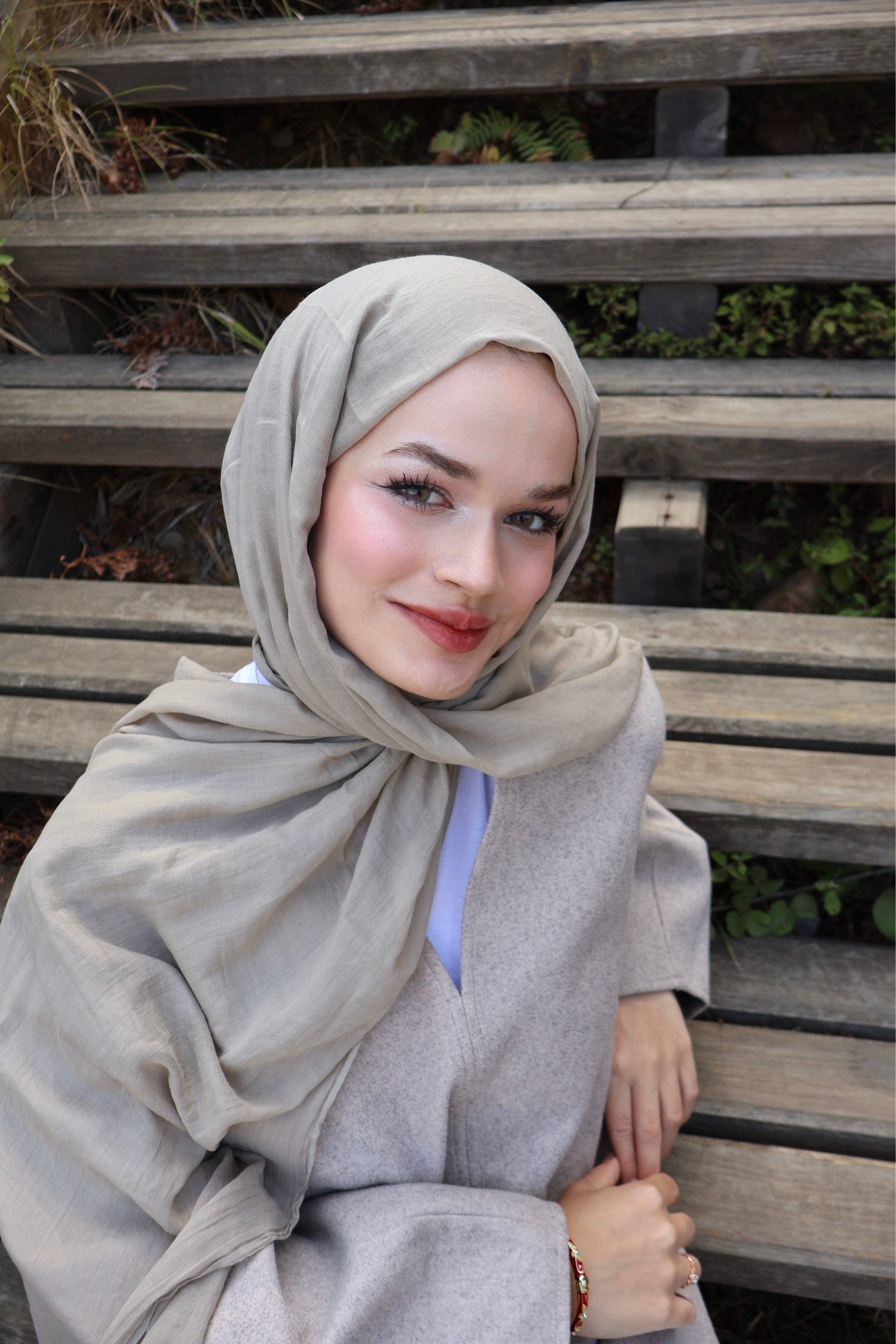 Soft Kum Beji Pamuk Şal