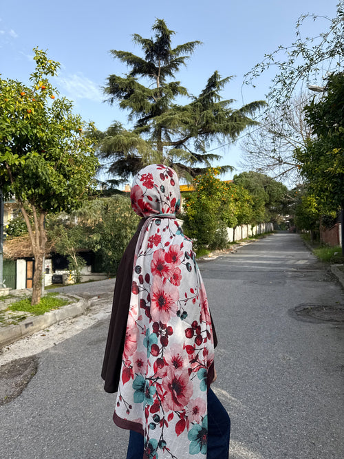 Bloom Şal Bordo