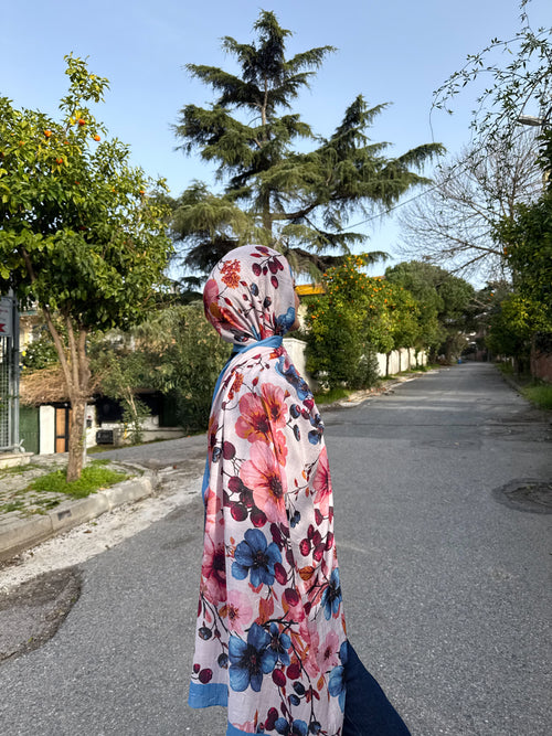 Bloom Şal Mavi