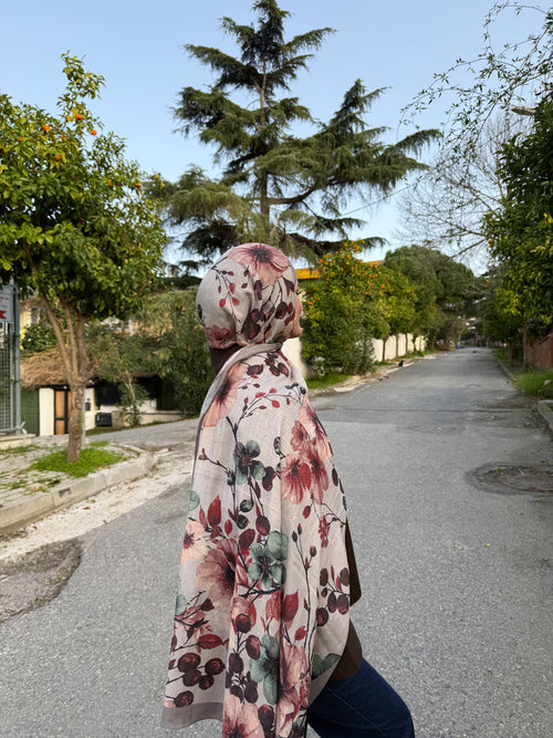 Bloom Şal Vizon