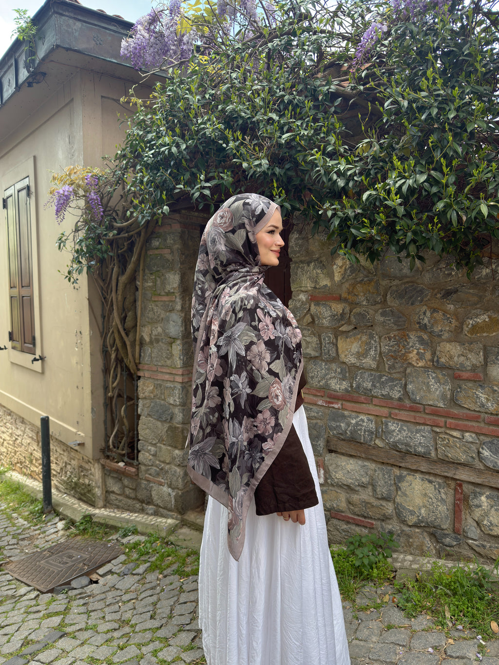 Soft Garden Şal- Karanfil