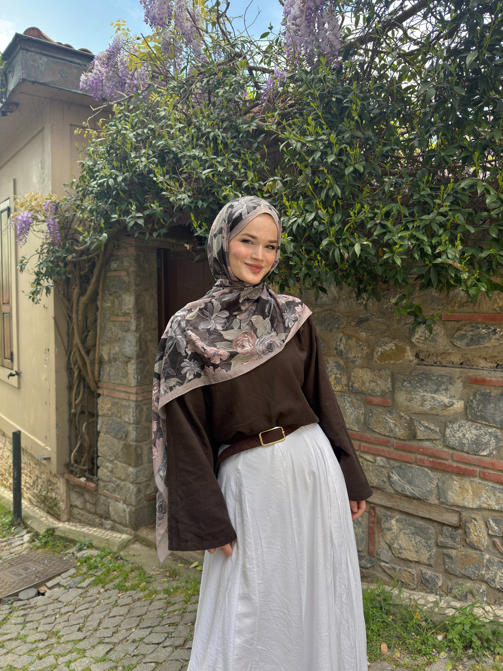Soft Garden Şal- Karanfil
