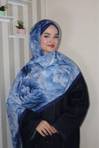 Mavi Düş Desenli Şal