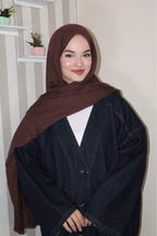 Soft Çikolata Pamuk Şal