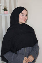 Soft Siyah Pamuk Şal