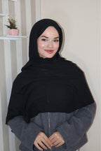 Soft Siyah Pamuk Şal