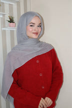 Soft Açık Gri Pamuk Şal