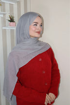 Soft Açık Gri Pamuk Şal