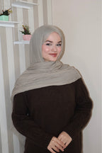 Soft Kum Beji Pamuk Şal