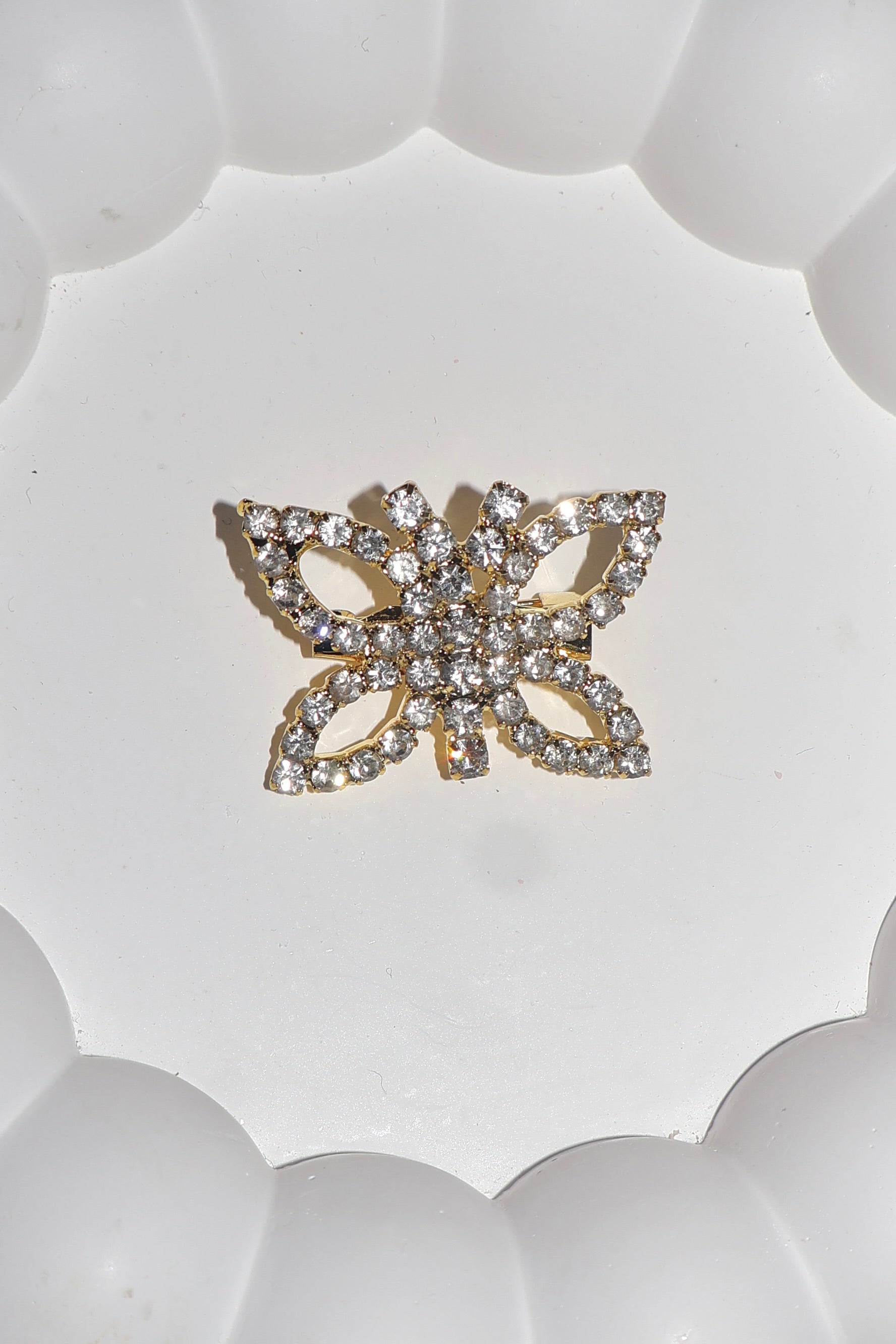 Zarif Kelebek Gold Broş