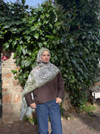 Pamuk Koza Şal Yeşil Bahar