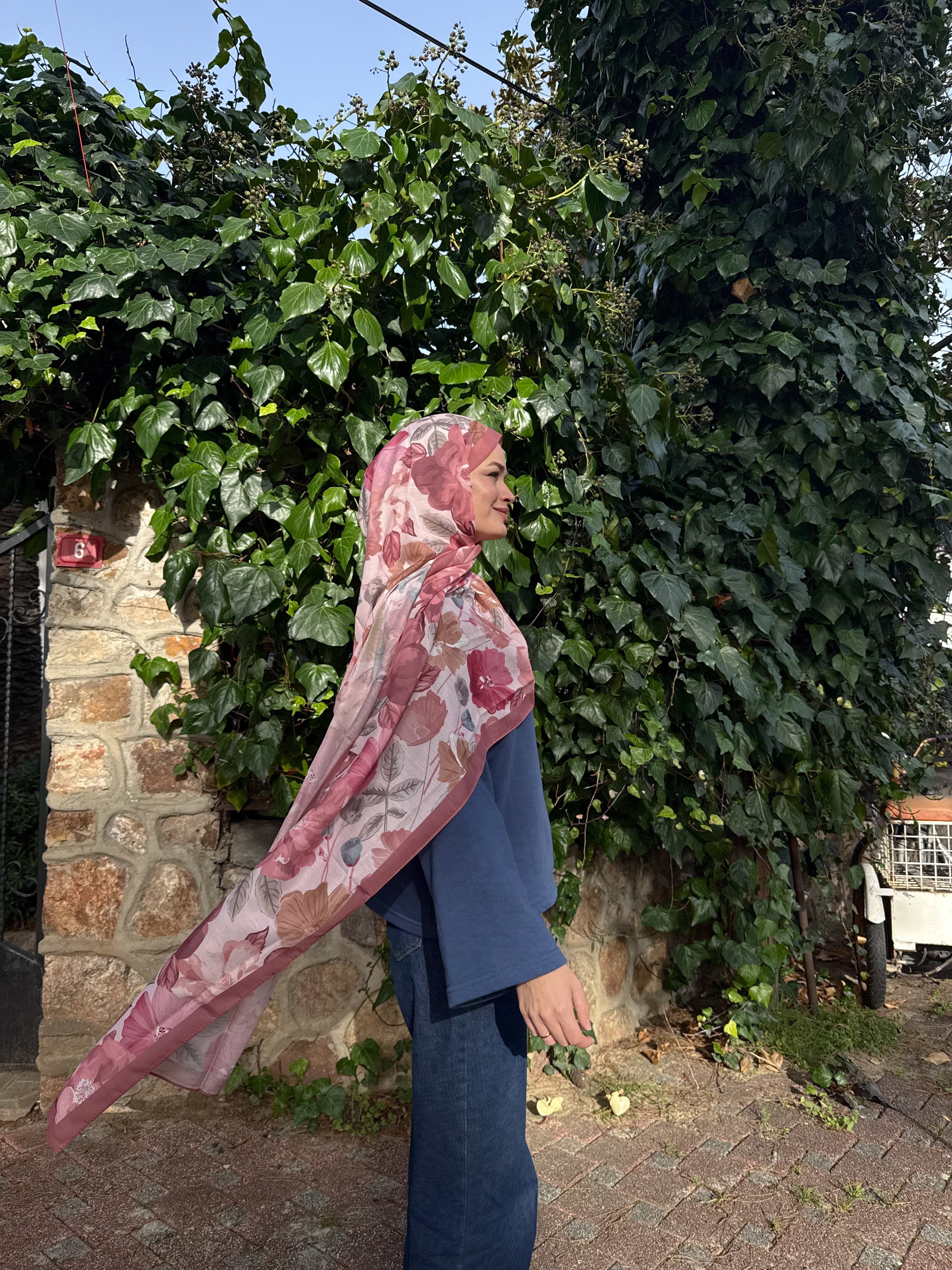 Pamuk Koza Şal Pembe Rüya