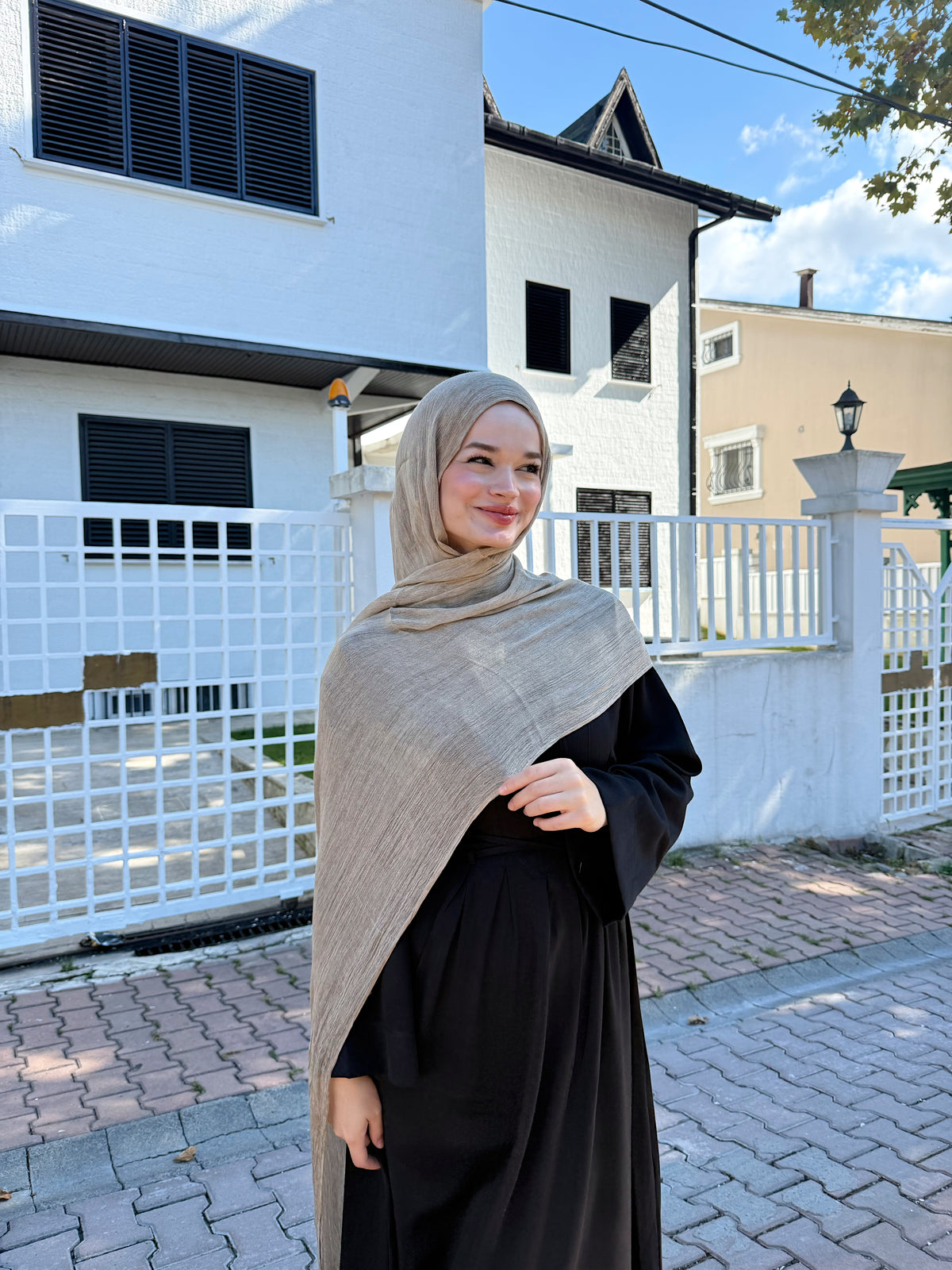 Aura Modal Şal – Crema