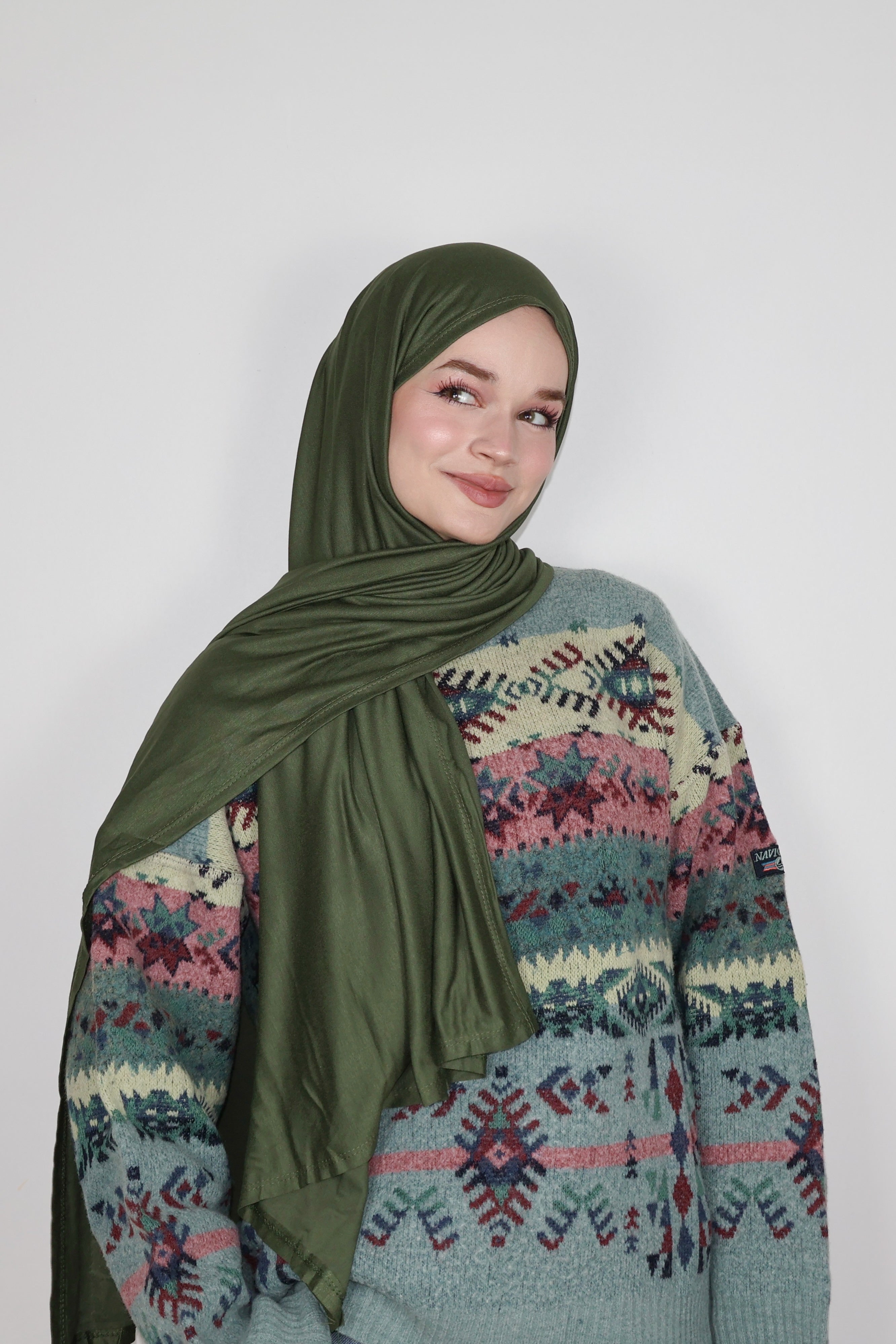 Luxe Penye Şal- Haki