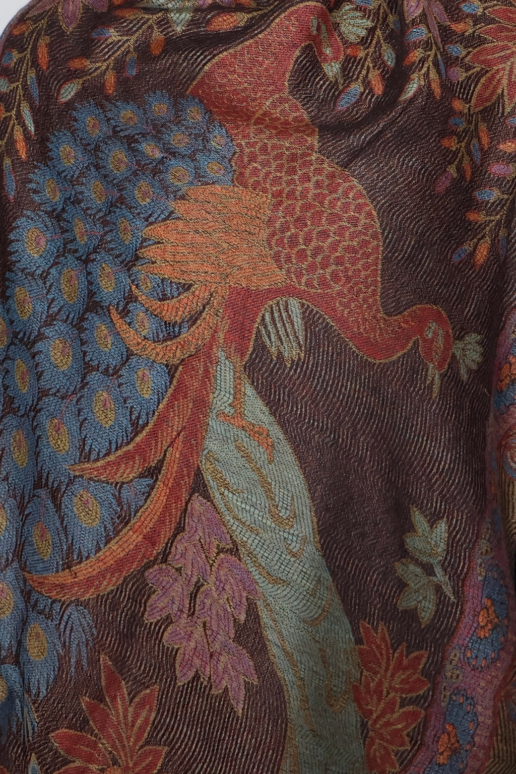 Pashmina Şal- Kahve Tavus