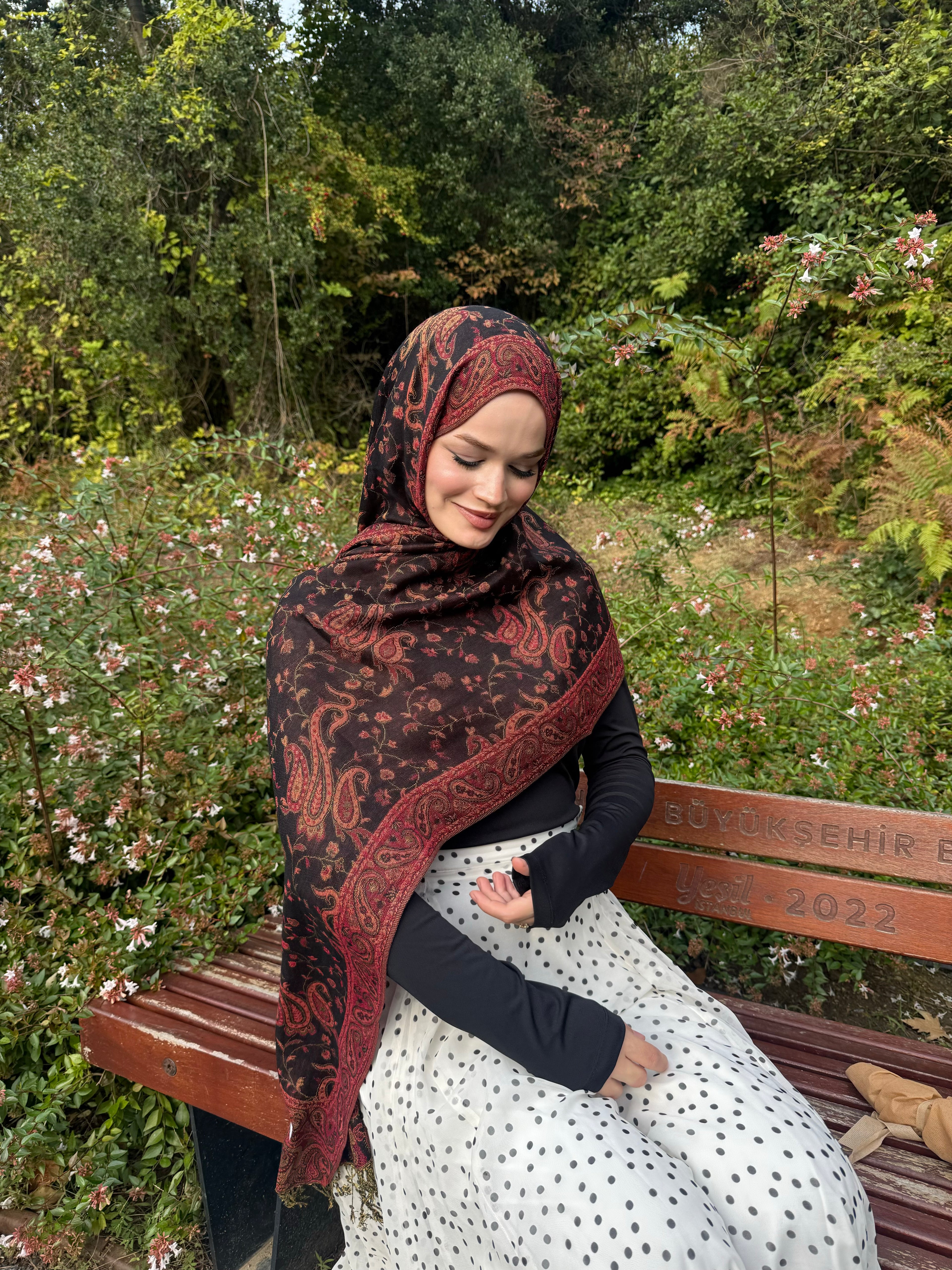 Cashmere- Kehribar / Kaşmir Şal