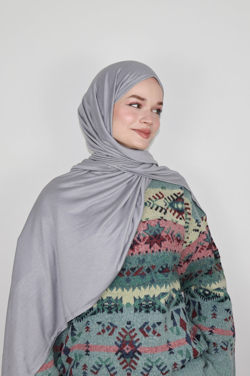 Luxe Penye Şal- Açık Gri