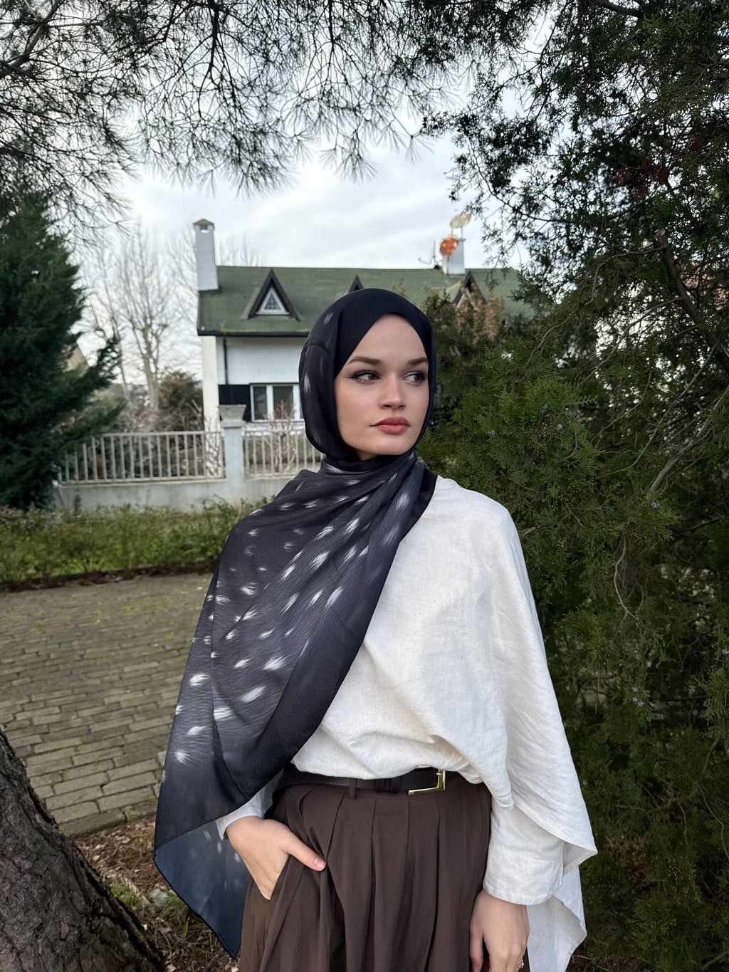 Bambelia Şal- İnci- ön sipariş