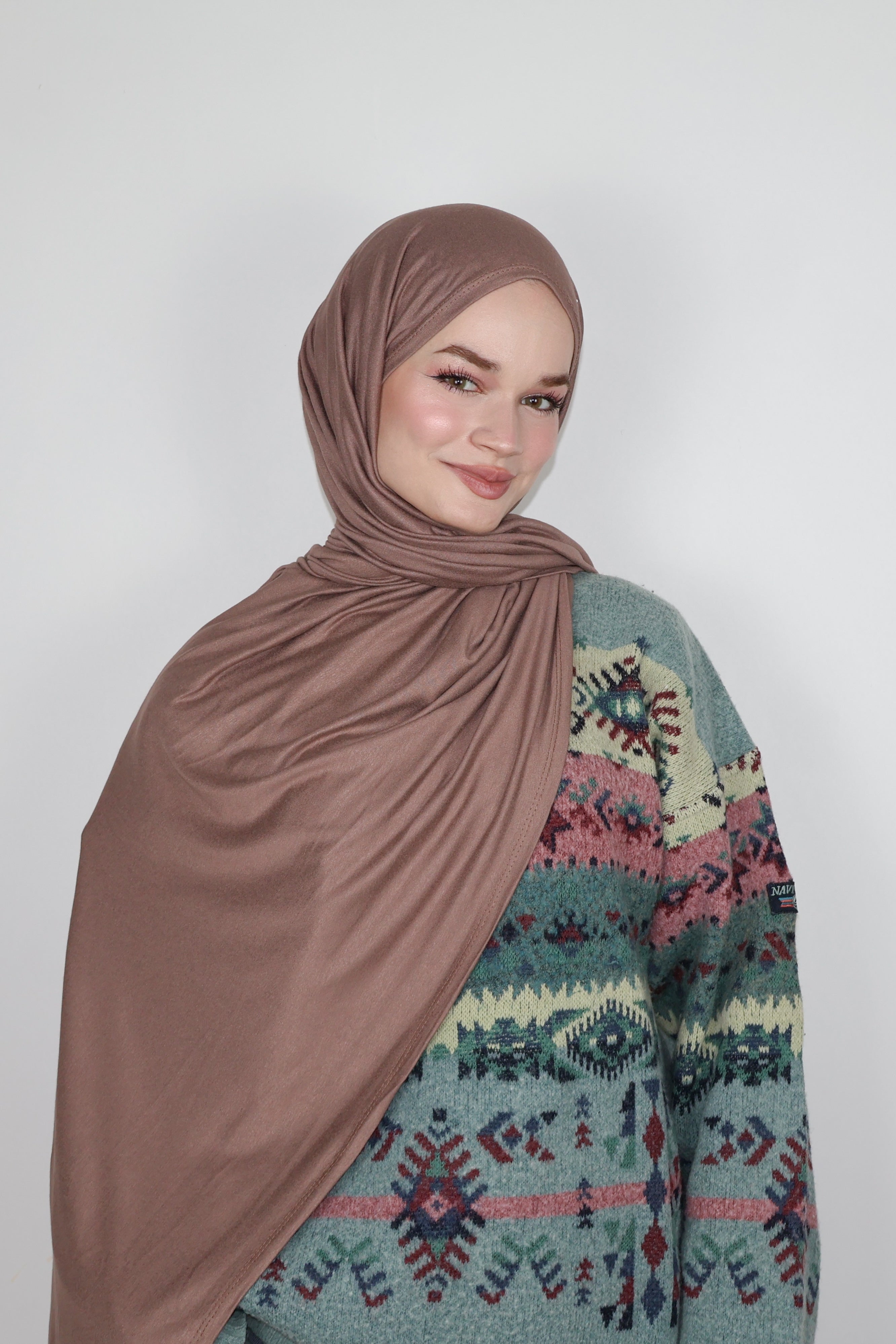 Luxe Penye Şal- Fındık Kabuğu