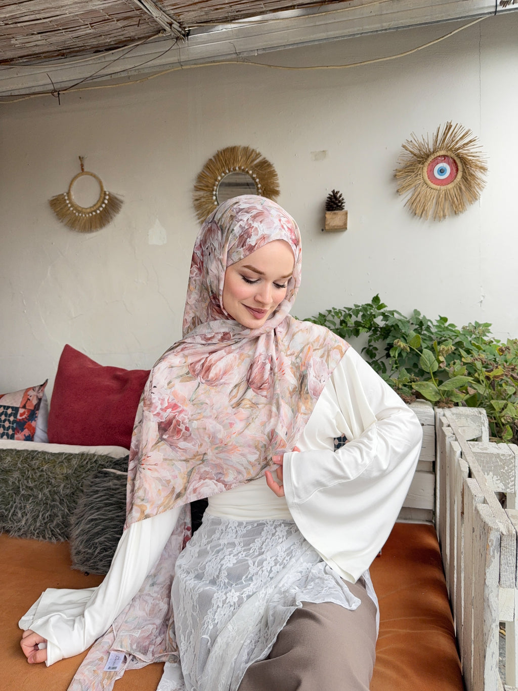 Soft Garden Şal - Mink