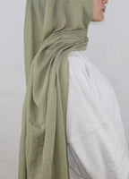 Soft Pamuk Şal Yeşil Çay