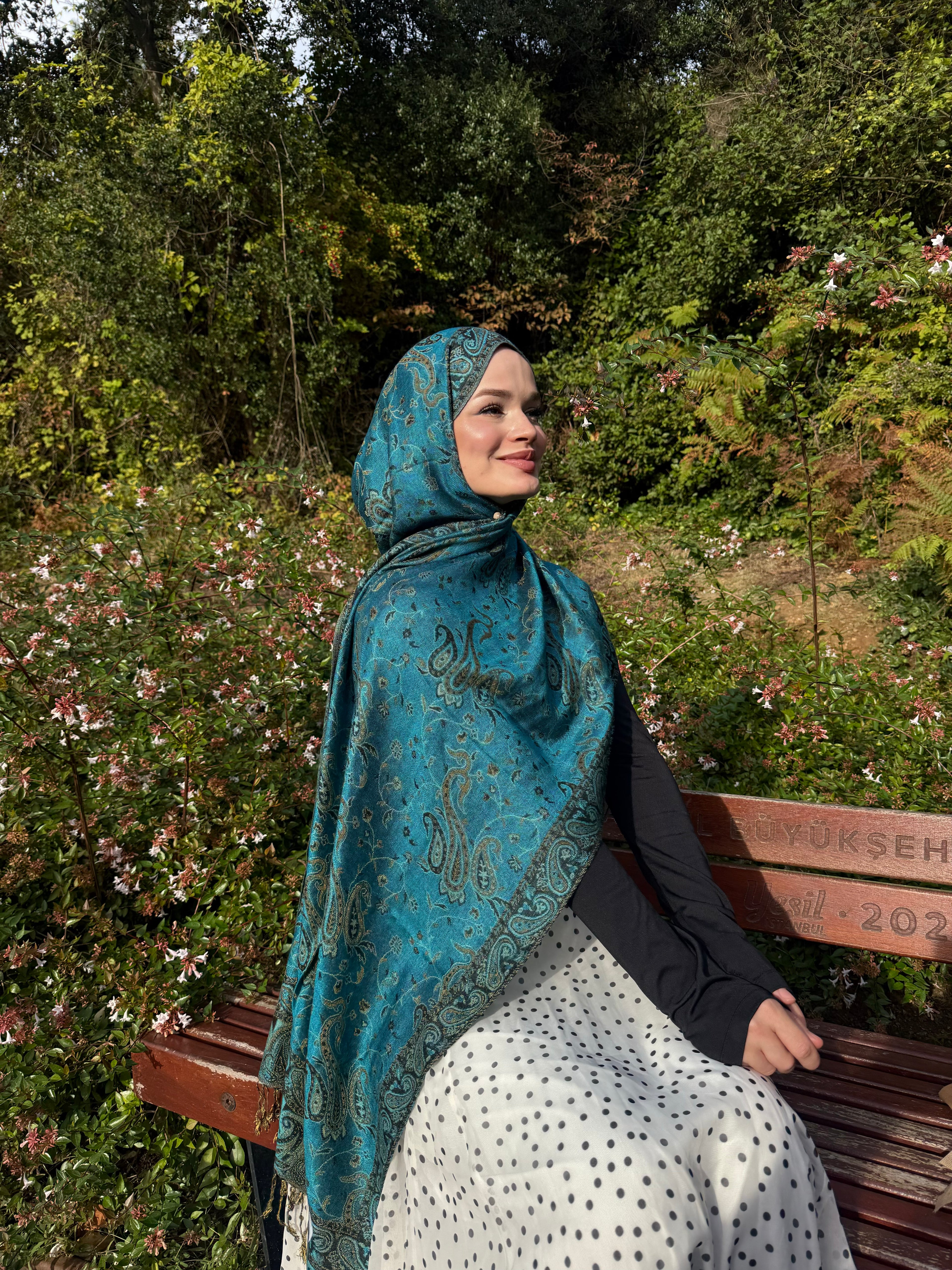Cashmere- Aqua / Kaşmir Şal