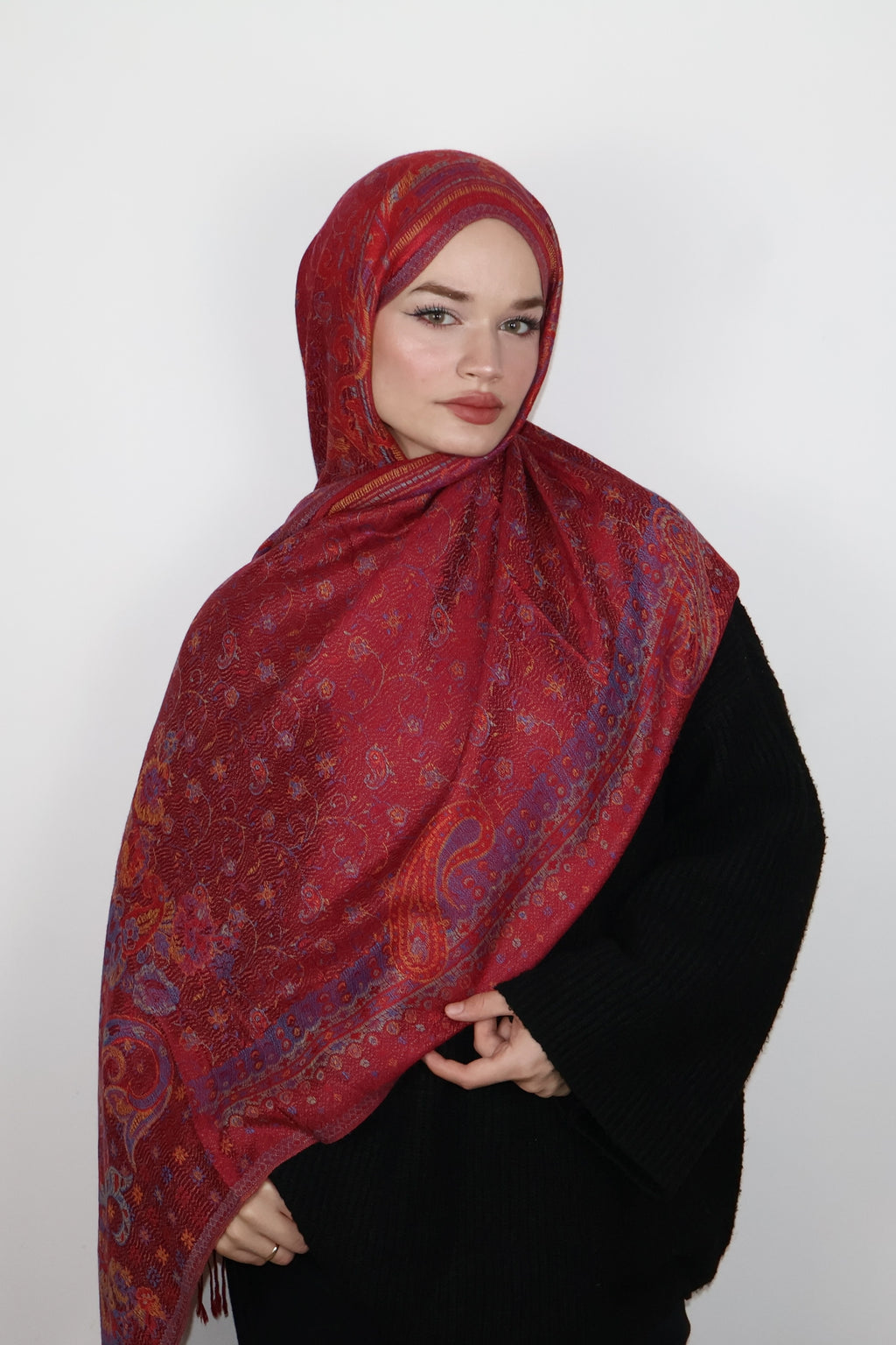 Pashmina Şal- Kızıl