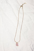 Pembe Yonca Gold Kolye