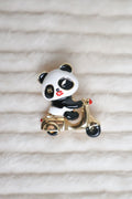 Broş Motorcu Panda