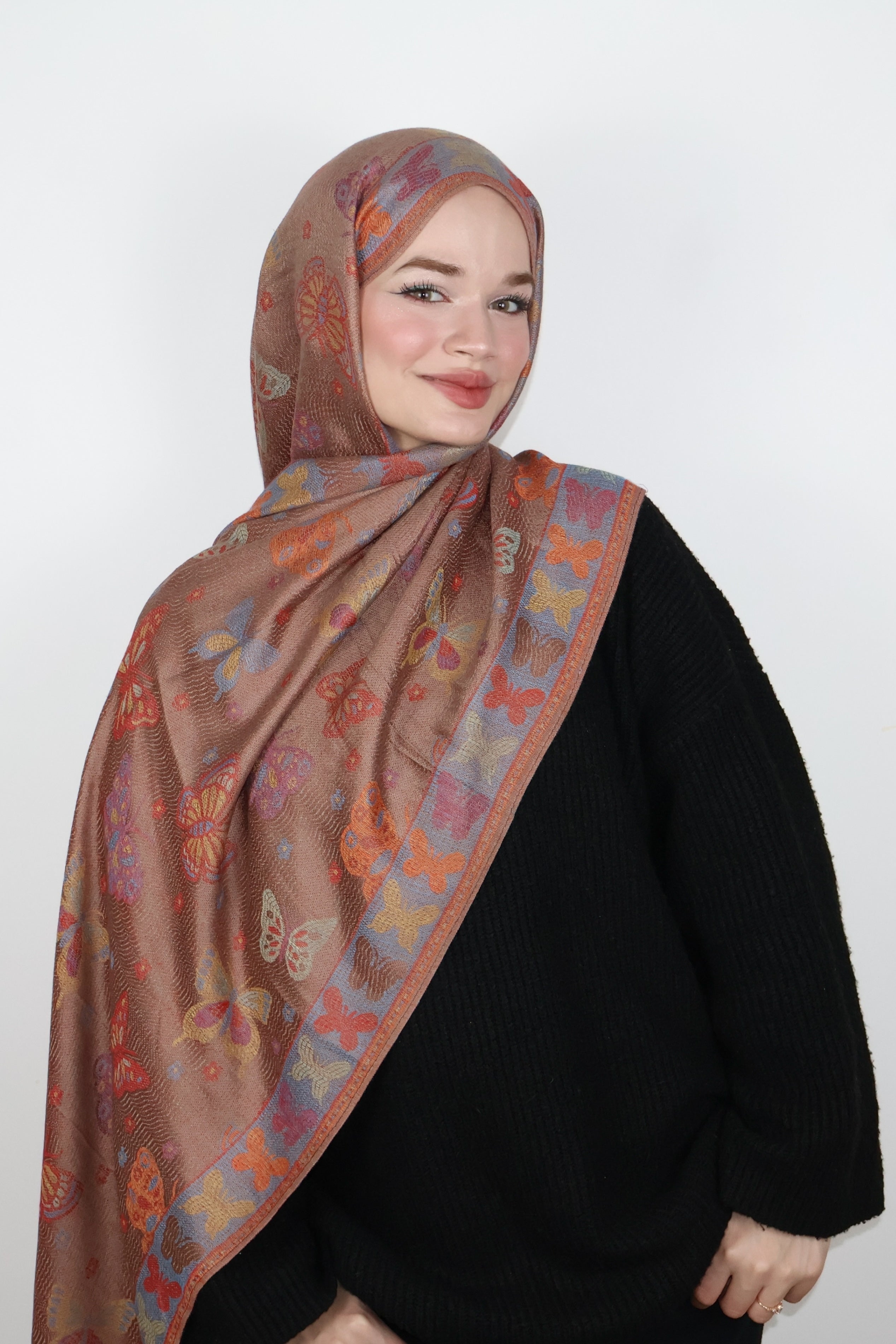 Pashmina Şal- Kelebek