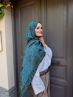 Cashmere Şal- Aqua