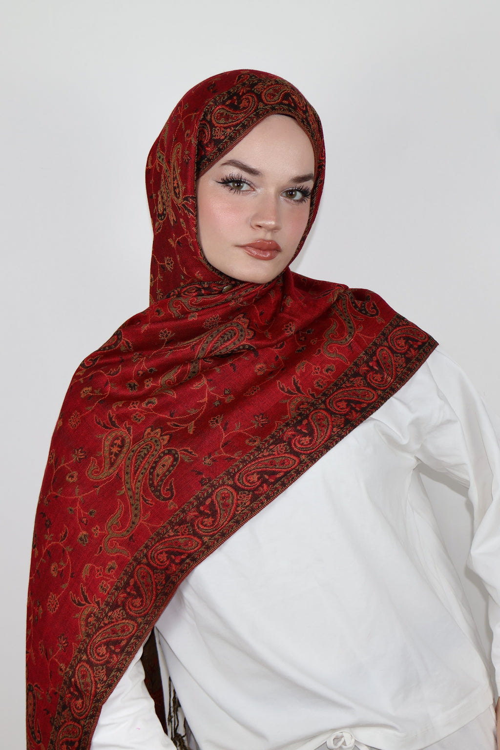 Pashmina Şal- Soft Rubi