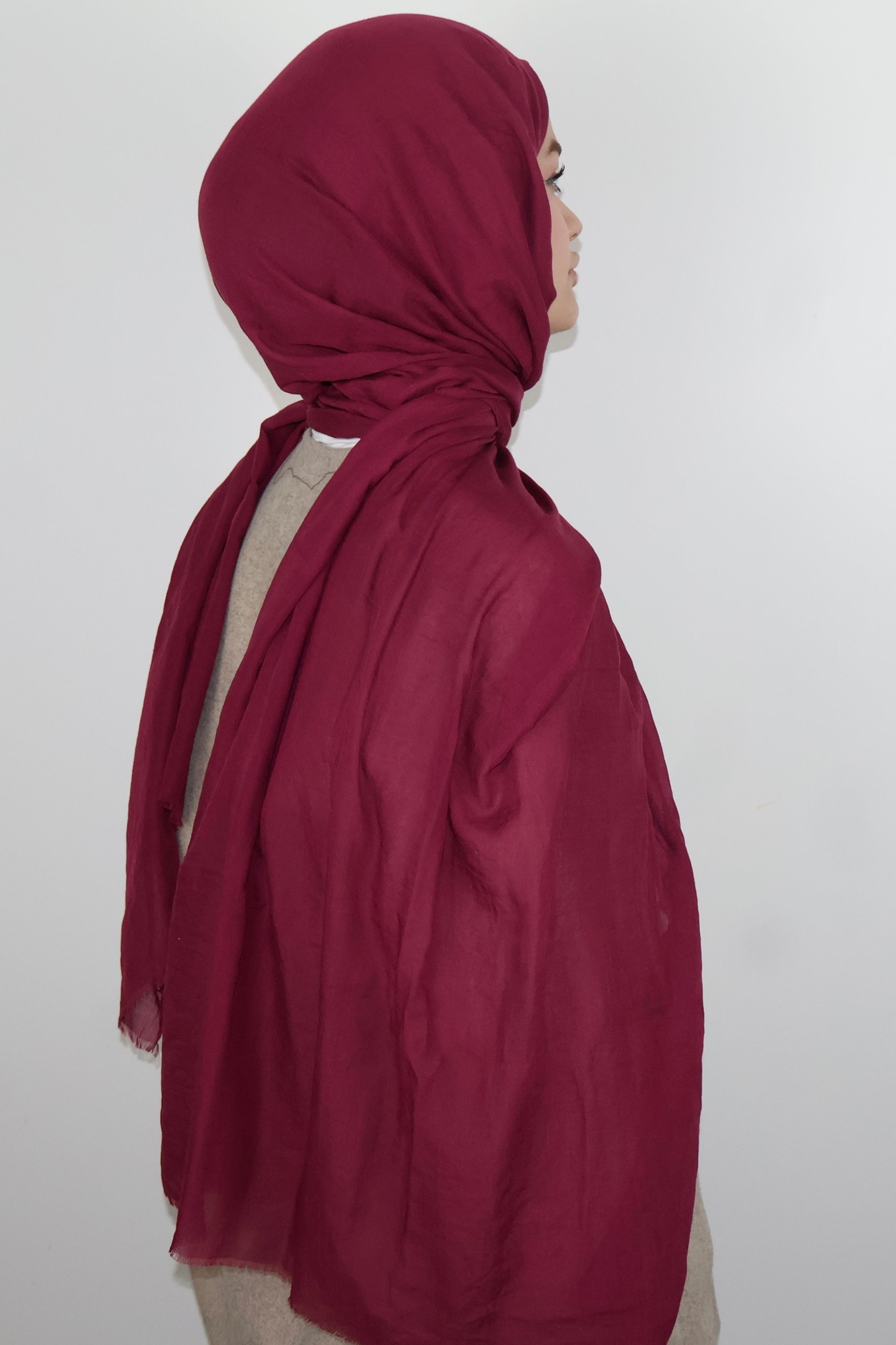 Soft Pamuk Şal Bordo