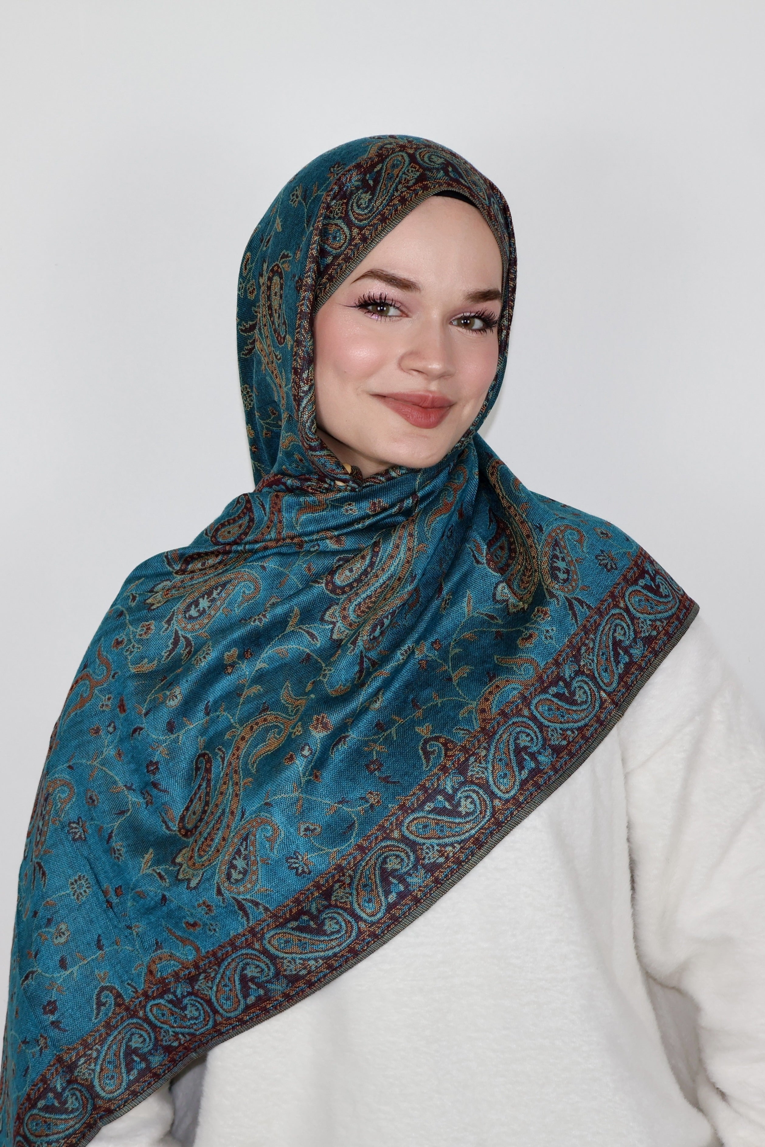 Pashmina Şal- Soft Aqua