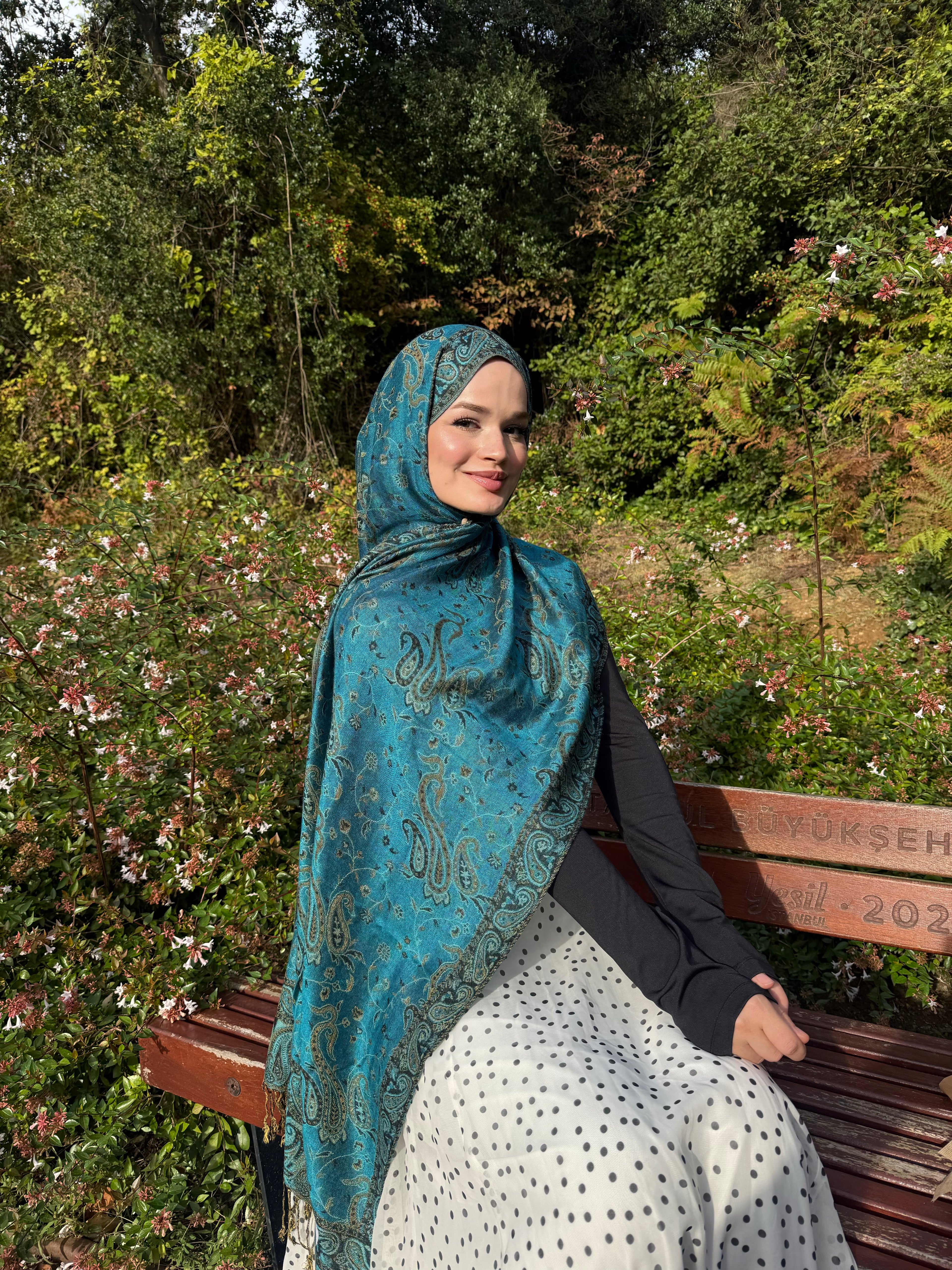 Cashmere- Aqua / Kaşmir Şal