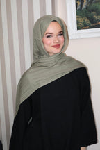 Soft Haki Pamuk Şal