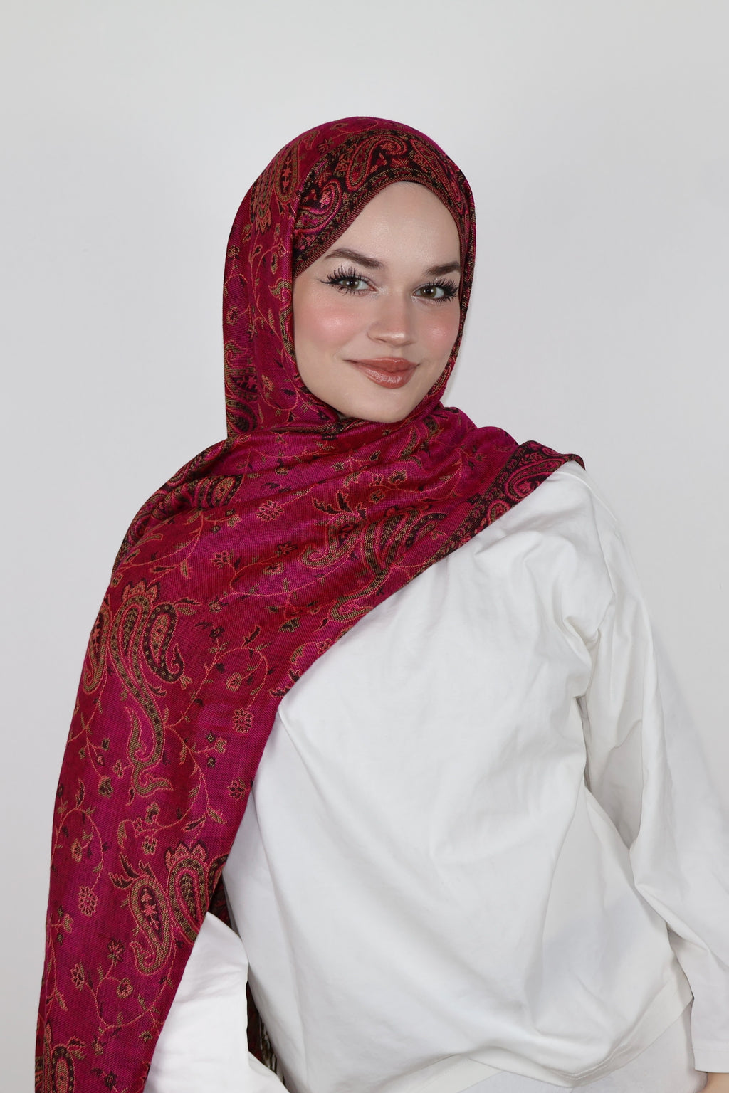 Pashmina Şal- Soft Fuşya