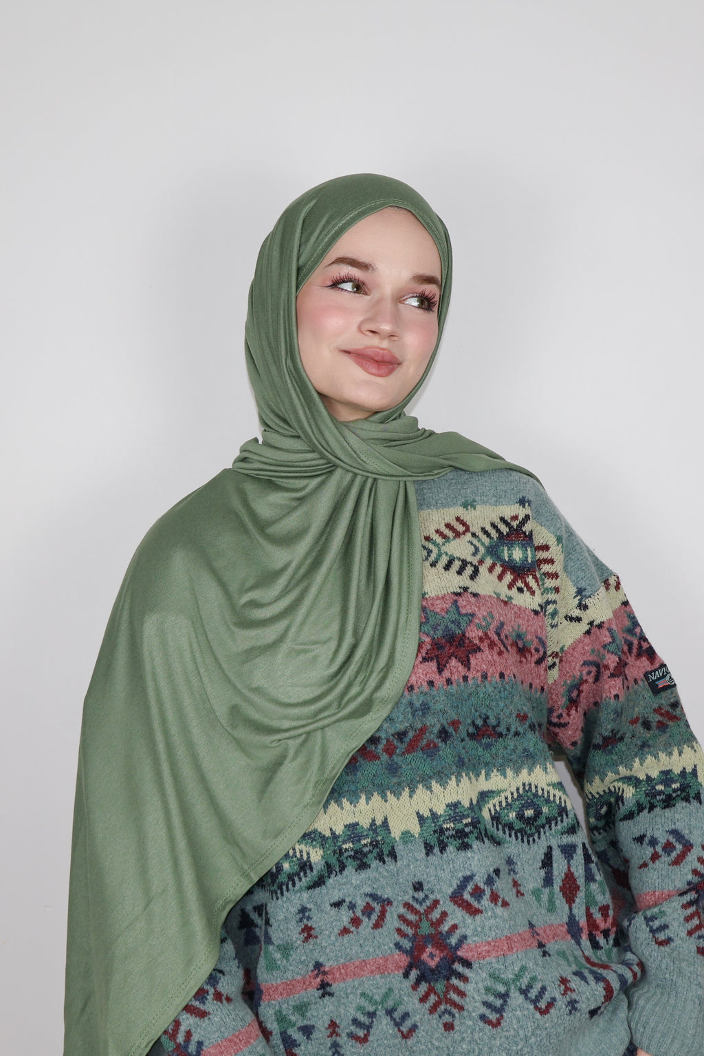 Luxe Penye Şal- Yeşil