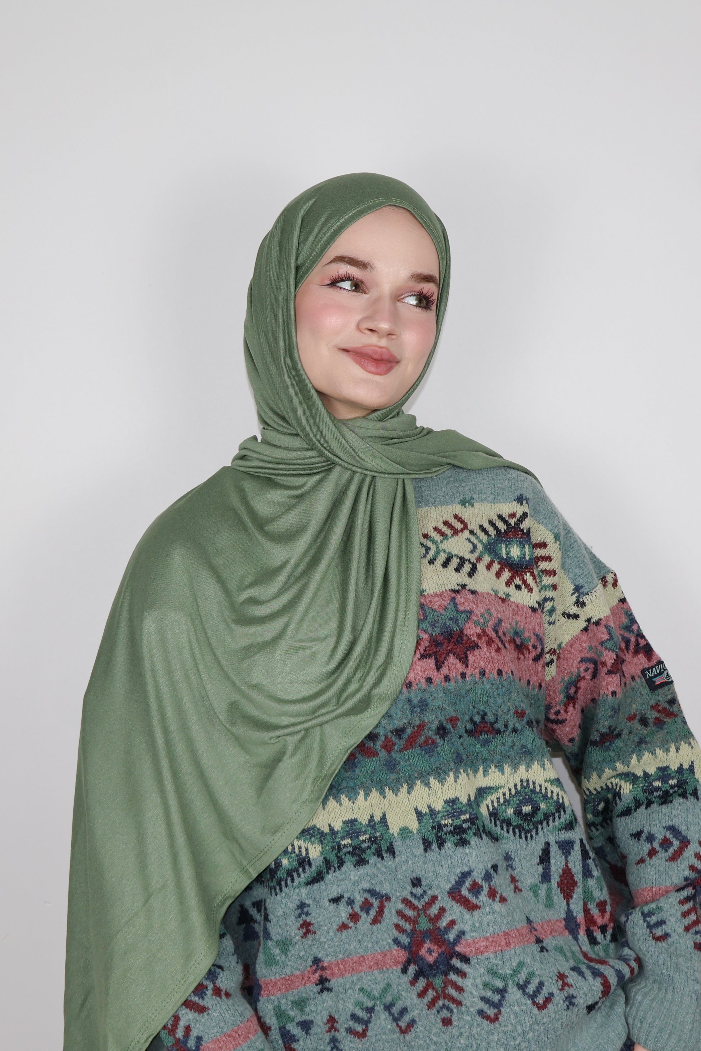 Luxe Penye Şal- Yeşil