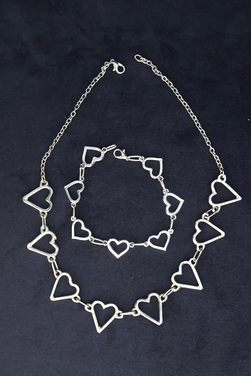 Kalp set kolye bileklik