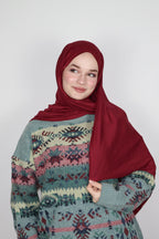 Luxe Penye Şal- Bordo