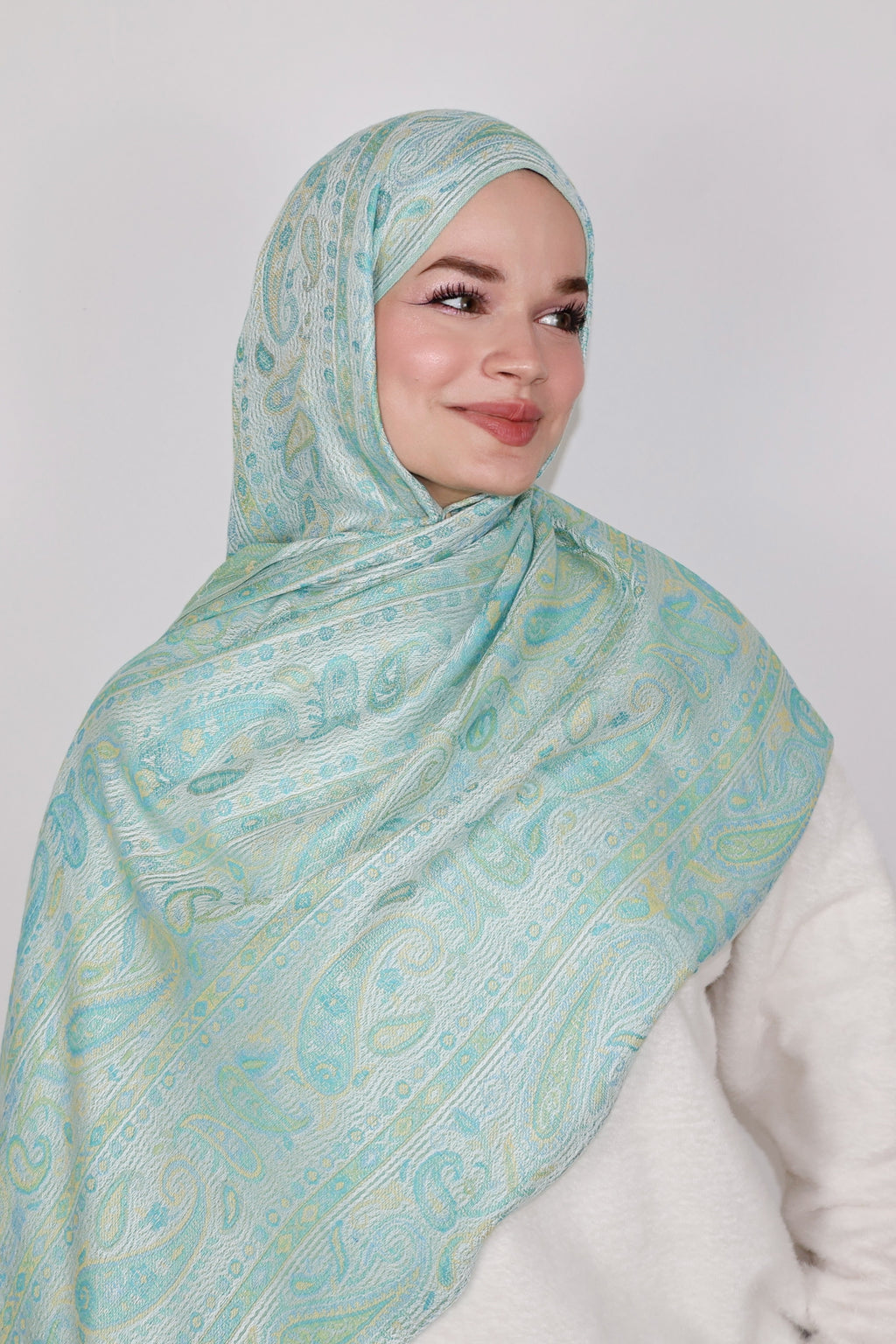 Pashmina Şal- Su Yeşili