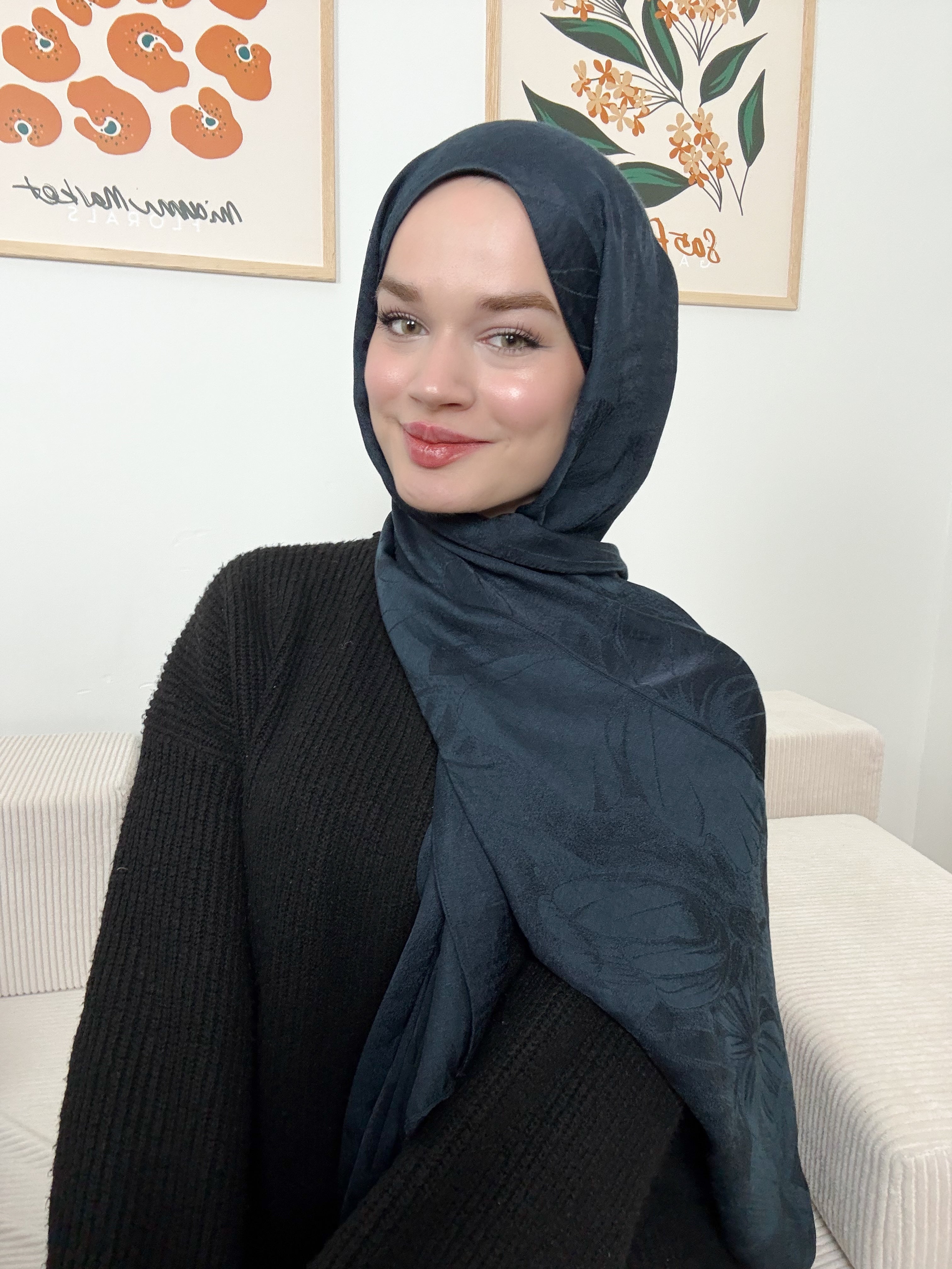 Jakar Şal- Lacivert