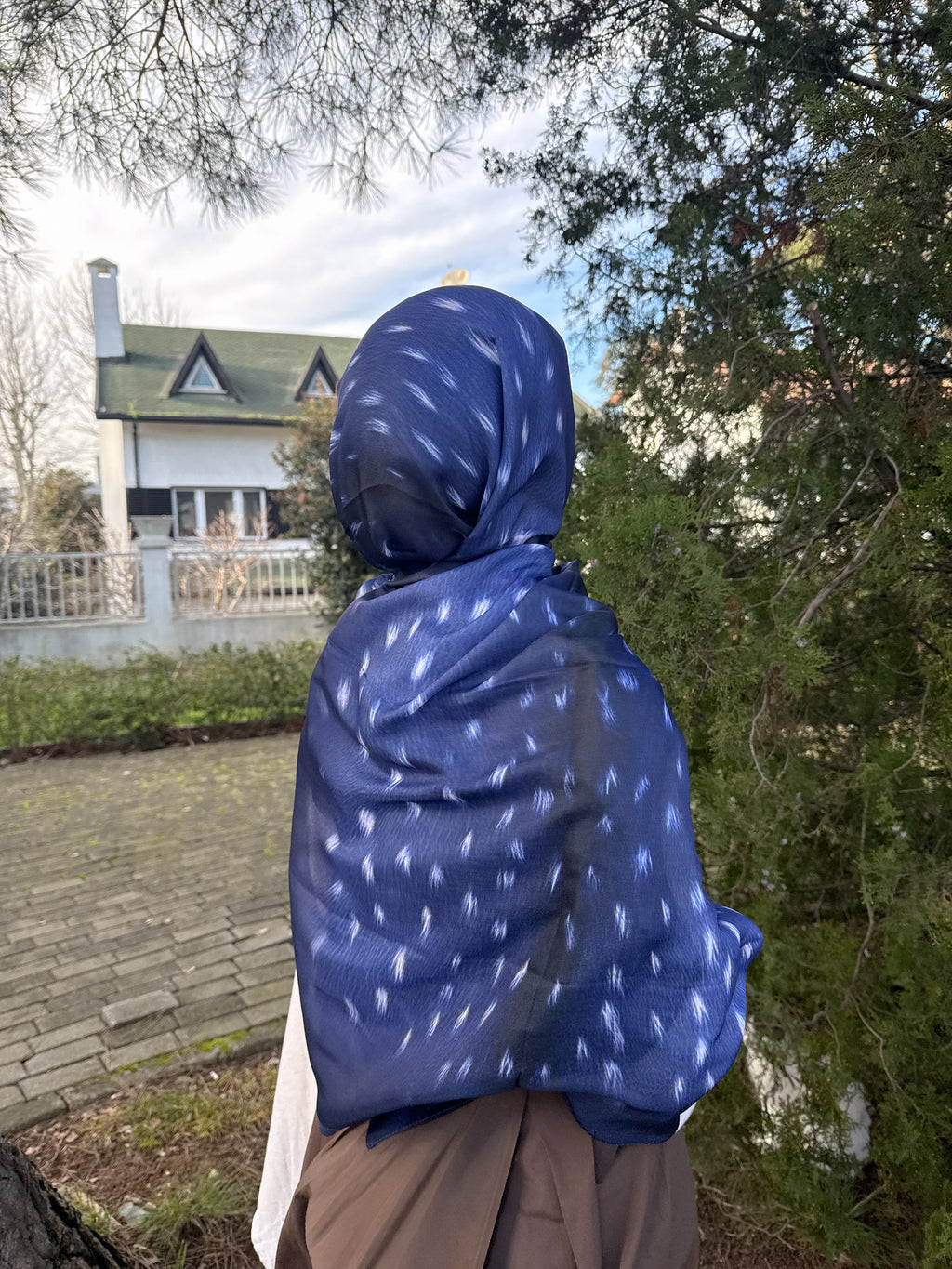 Bambelia Şal- Navy- ön sipariş