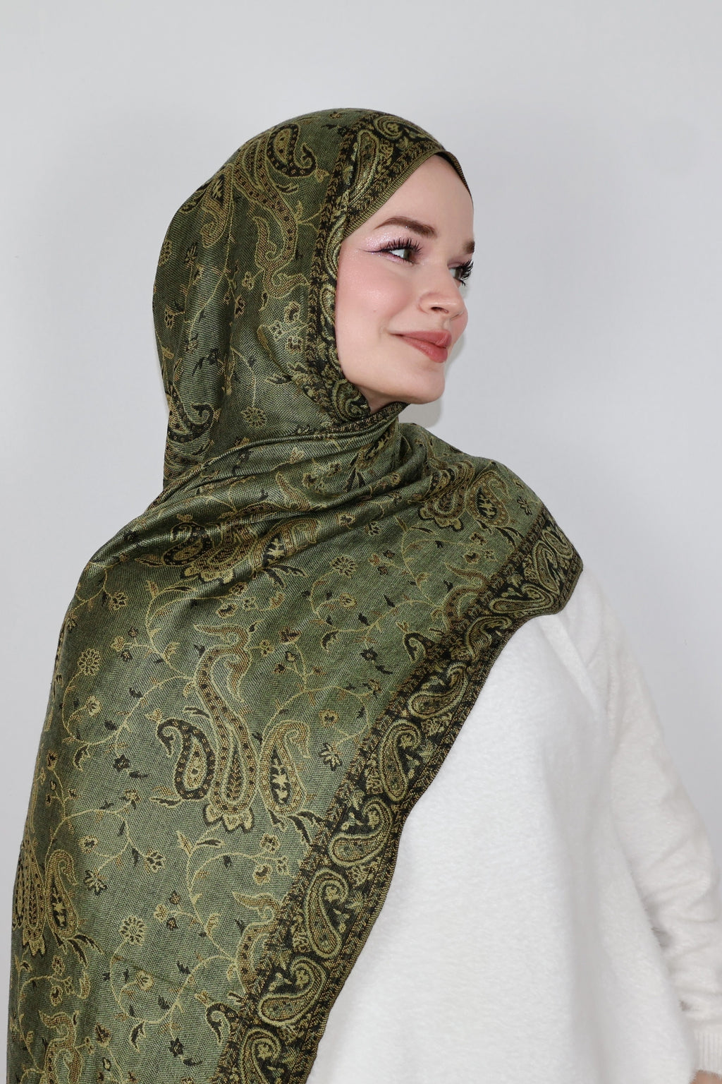 Pashmina Şal- Soft Çimen