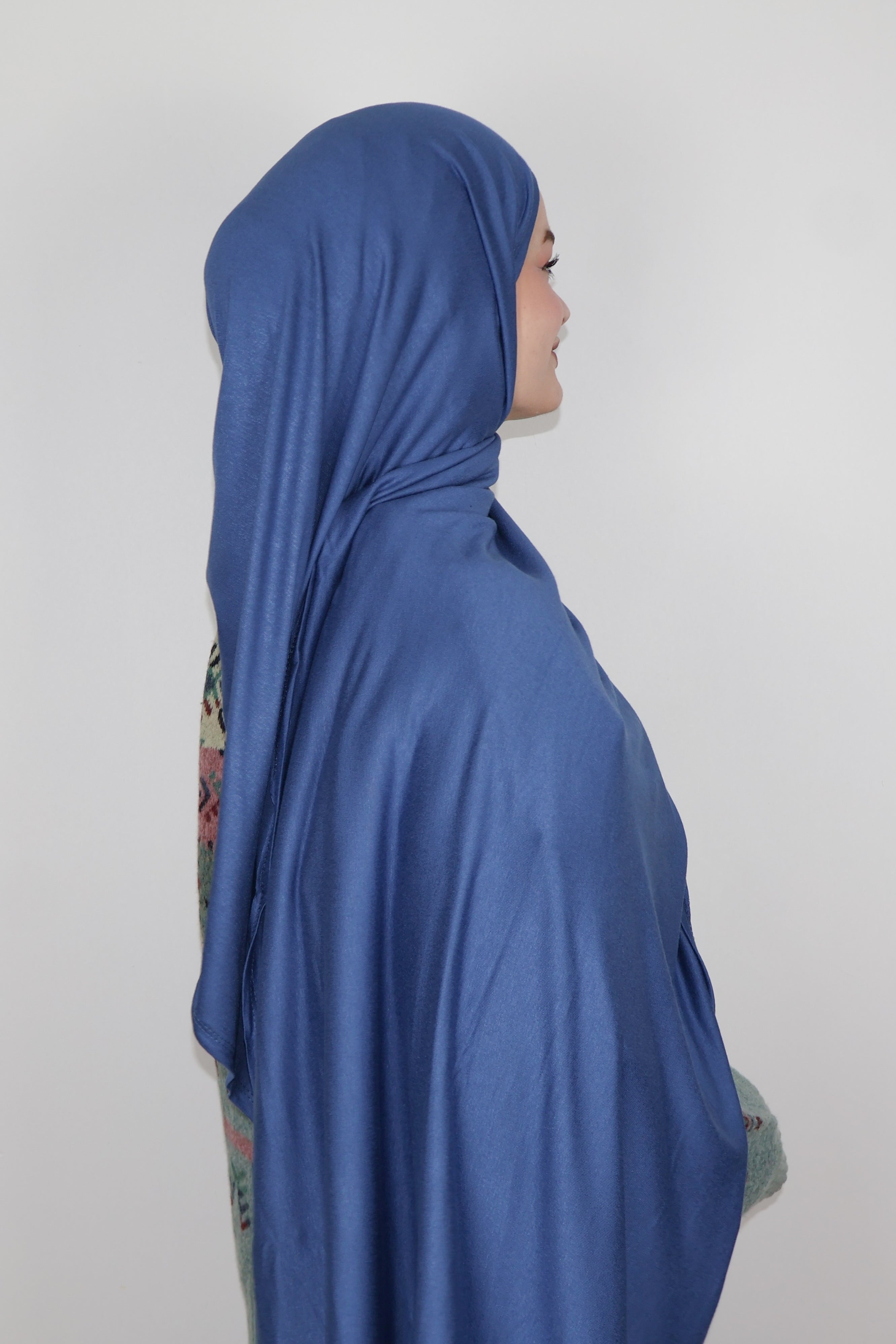 Luxe Penye Şal- İndigo