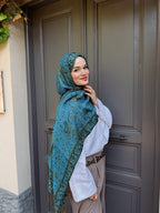 Cashmere Şal- Aqua