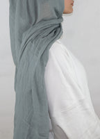 Soft Pamuk Şal Buz Mavi